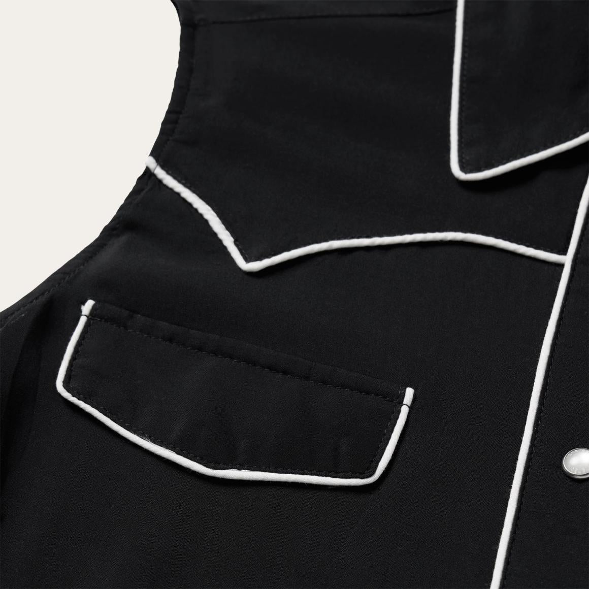 Black Sleeveless Western Shirt Black Women Stetson Western Shirts