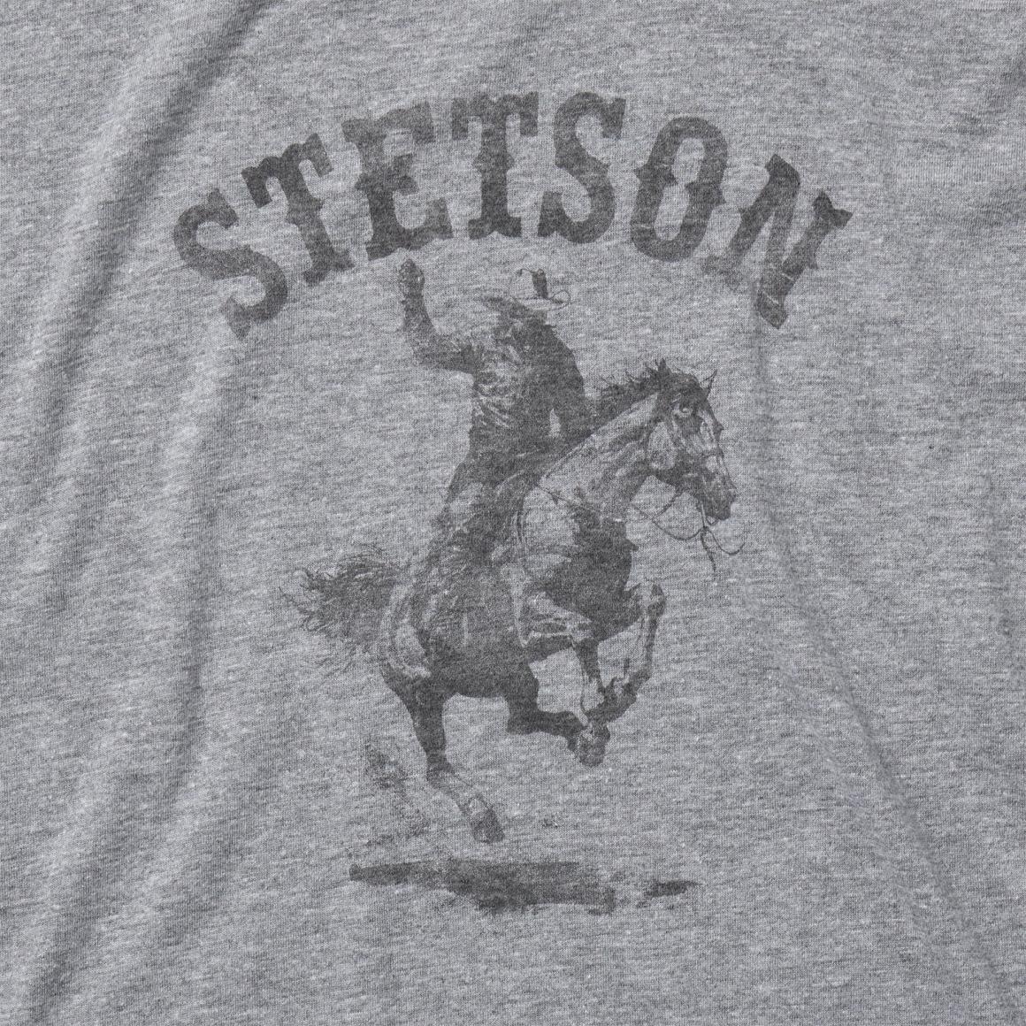 Bronco Rider Graphic Tee Grey Men Stetson Tees