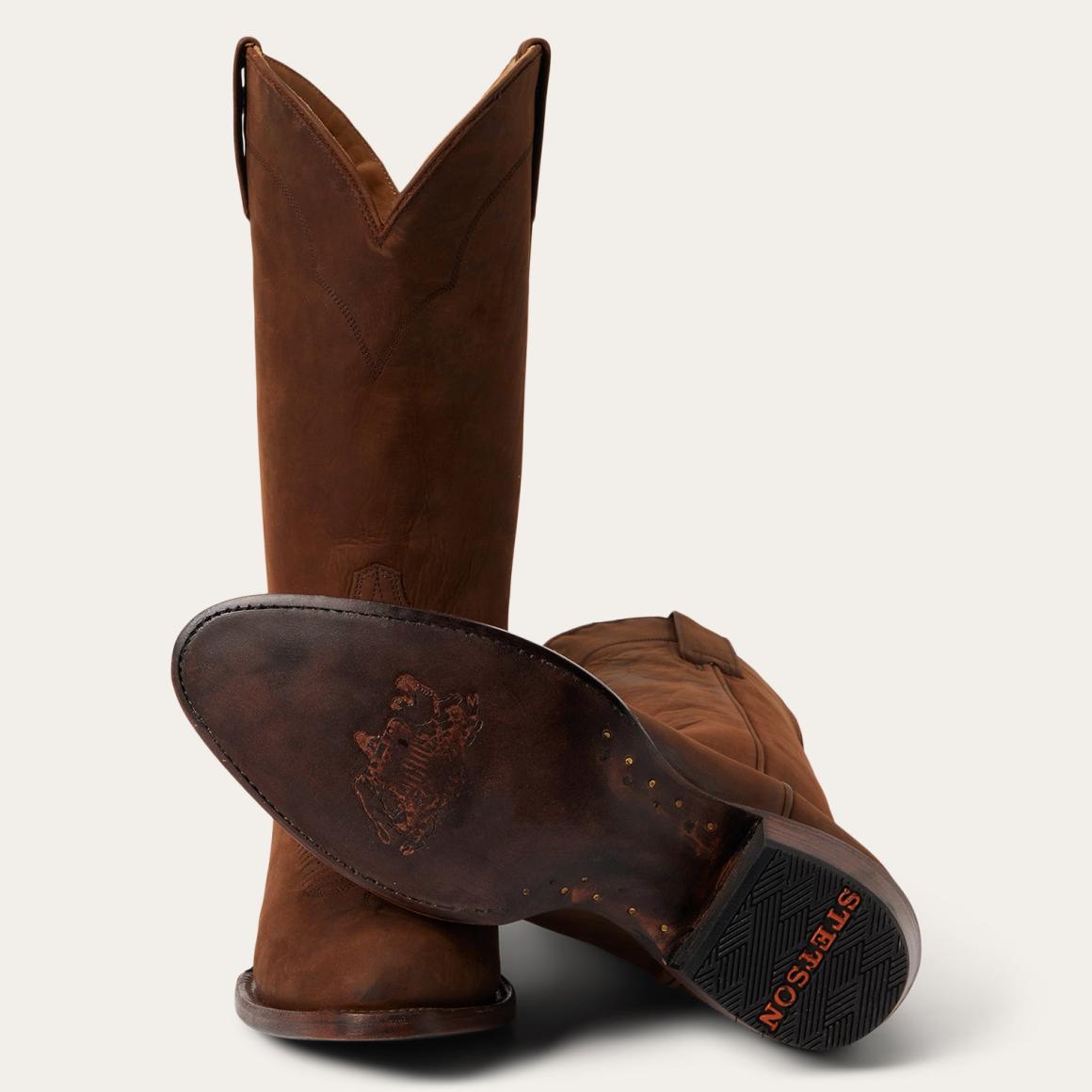 Crockett Boots Brown Men Stetson Western