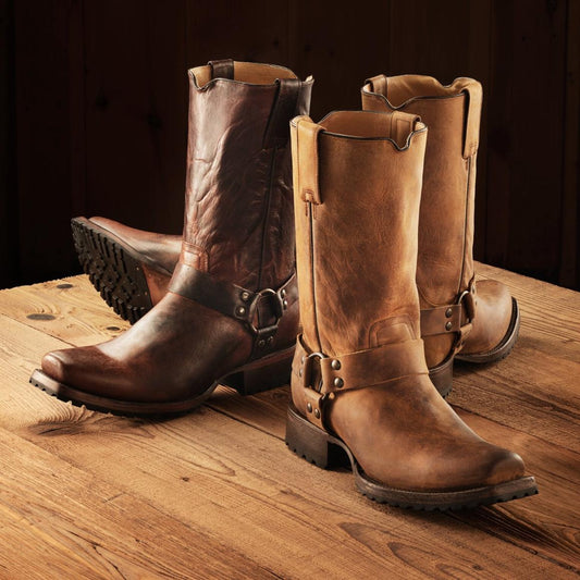 Heritage Harness Boots Oiled Brown Men Stetson Western