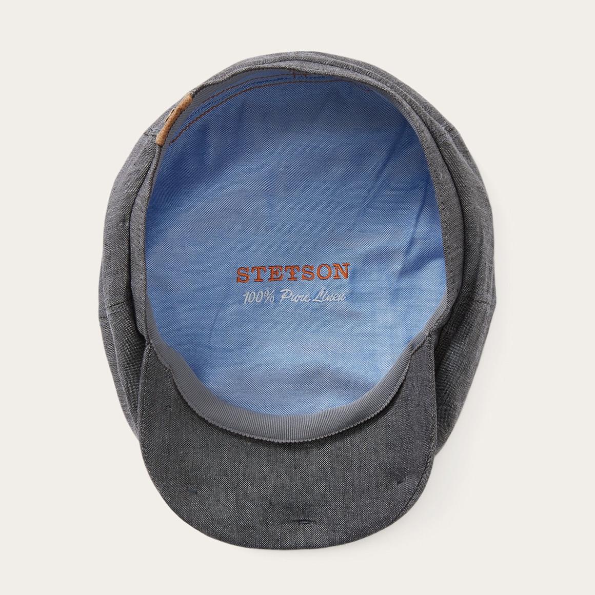 Linen Hatteras Newsboy Grey Men/Women Stetson Caps & Truckers