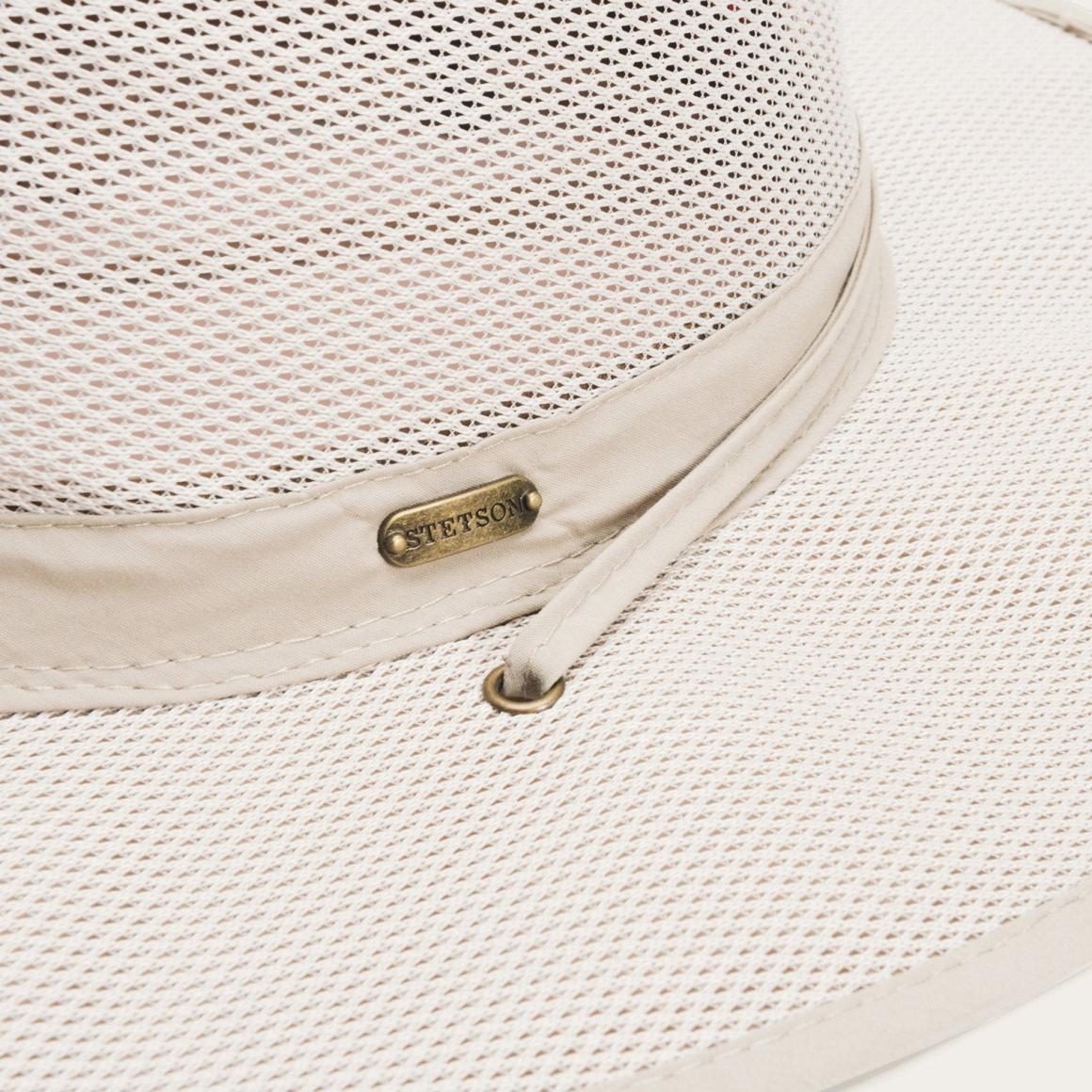 Montana 'No Fly Zone' Mesh Hat Khaki Men/Women Stetson Outdoor