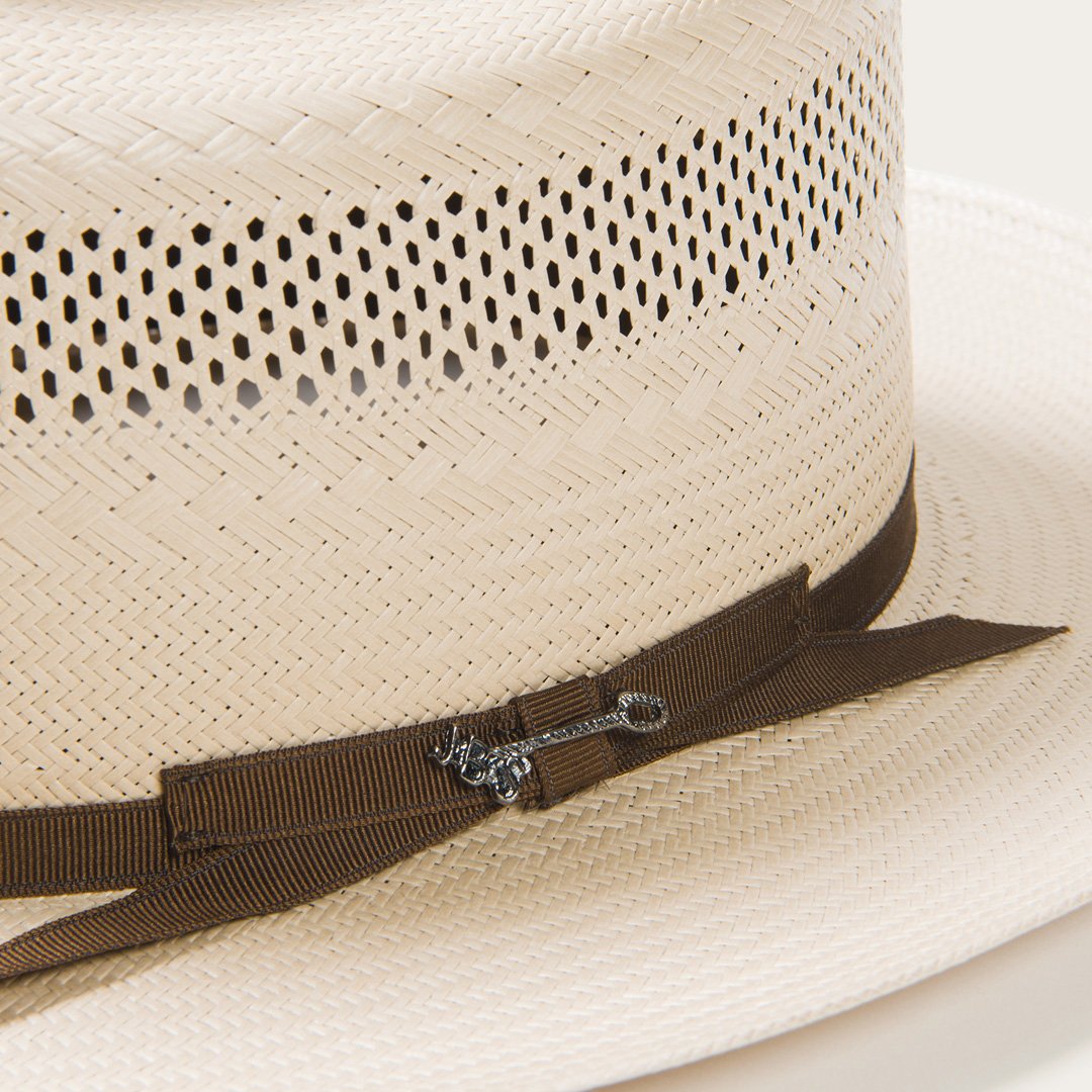Open Road 10X Straw Cowboy Hat Toasted Men/Women Stetson Fedora