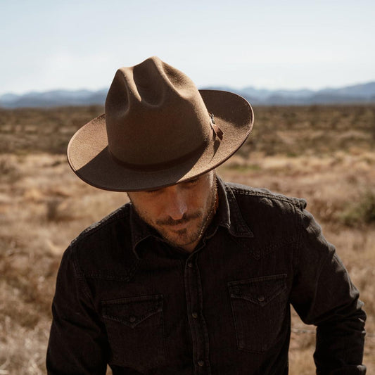 Open Road 6X Cowboy Hat Brown Mix Men/Women Stetson Western