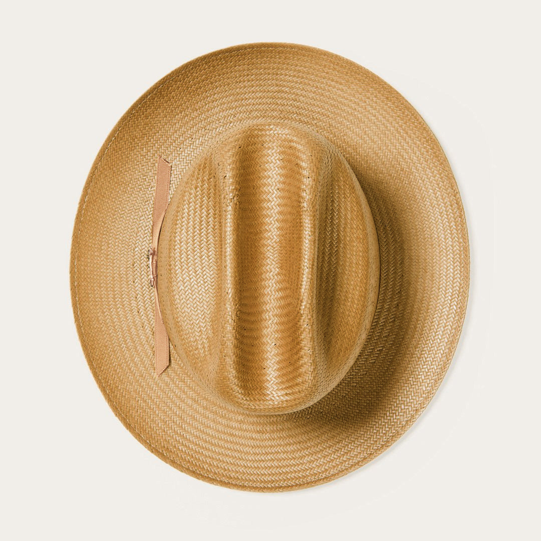 Open Road Vented Straw Cowboy Hat Cognac Men/Women Stetson Fedora