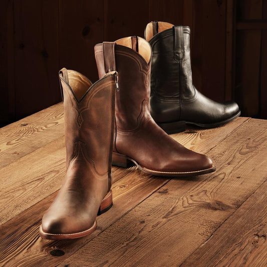 Rancher Zip Roper Oiled Brown Men Stetson Western