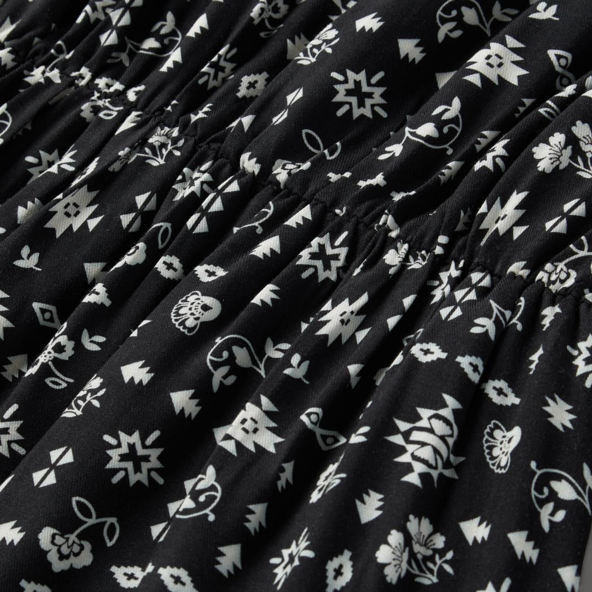 Southwestern Ditzy Print Dress Black Women Stetson Midi