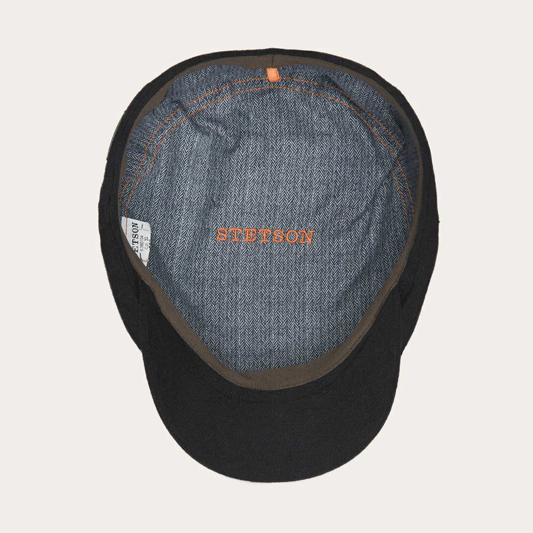 Virgin Wool & Cashmere Driver Cap Black Men/Women Stetson Caps & Truckers