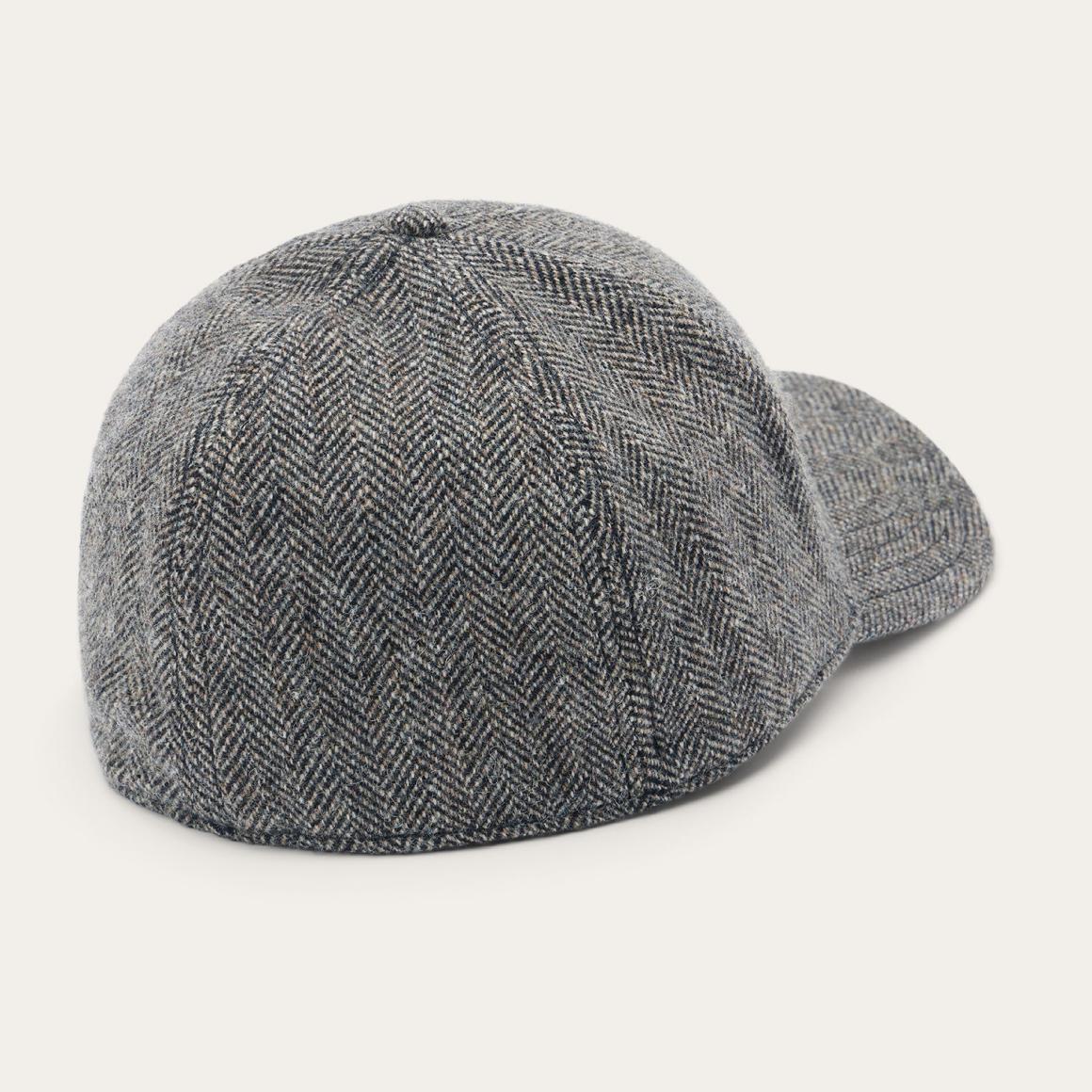 Wool Herringbone Baseball Cap Anthra Melange Herringbone Men/Women Stetson Caps & Truckers