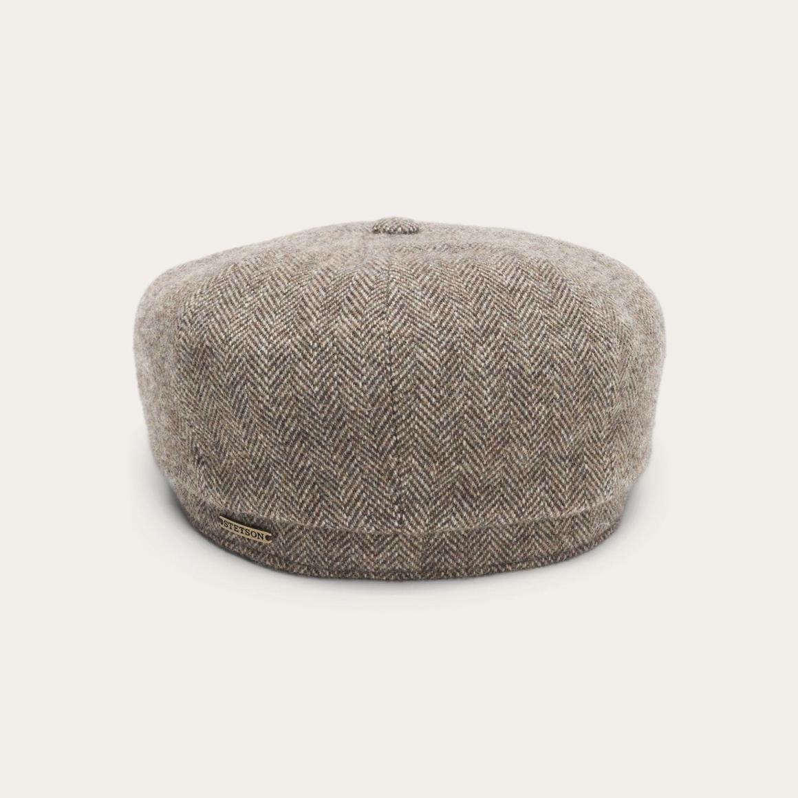 Wool Herringbone Hatteras Grey Herringbone Men/Women Stetson Caps & Truckers