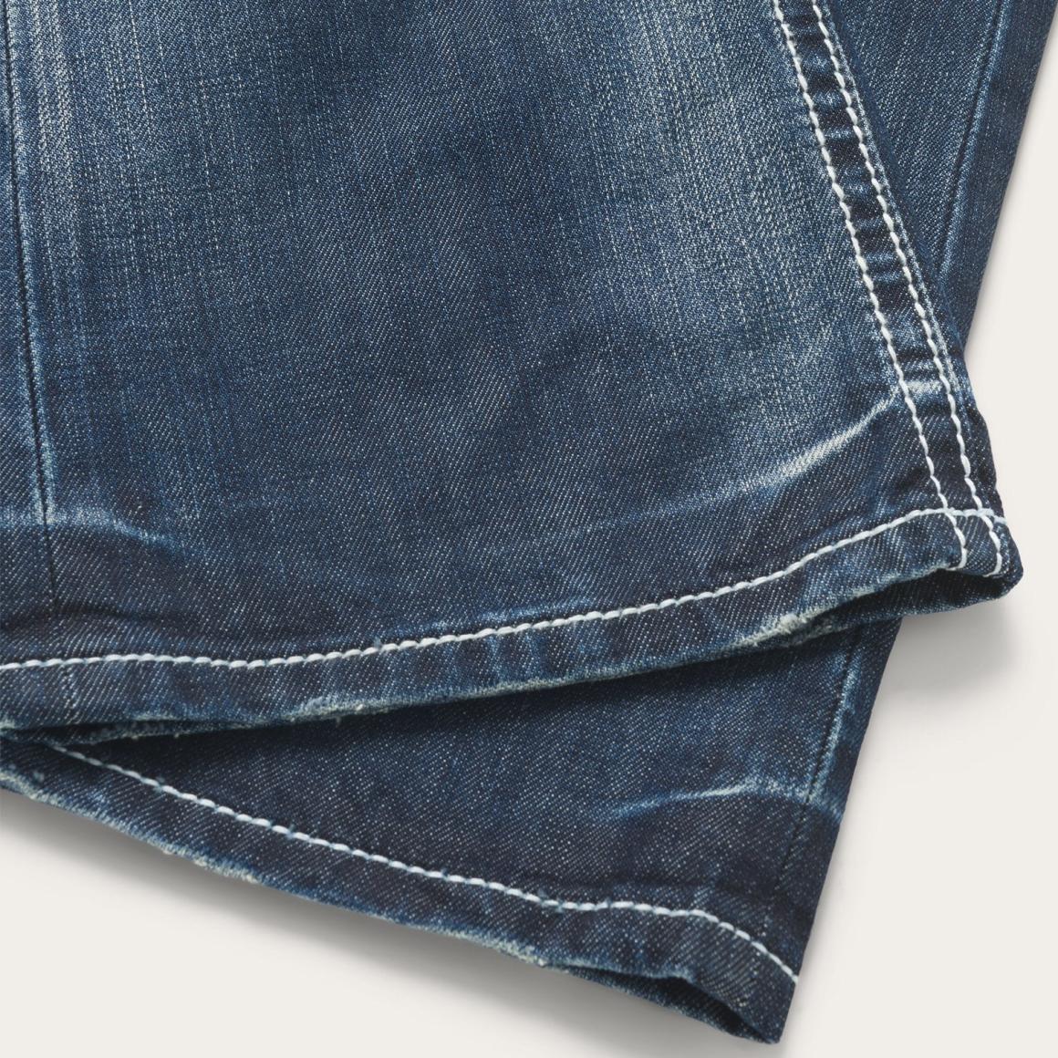 1014 Fit Destructed Medium Wash Jeans Blue Men Stetson Boot Cut