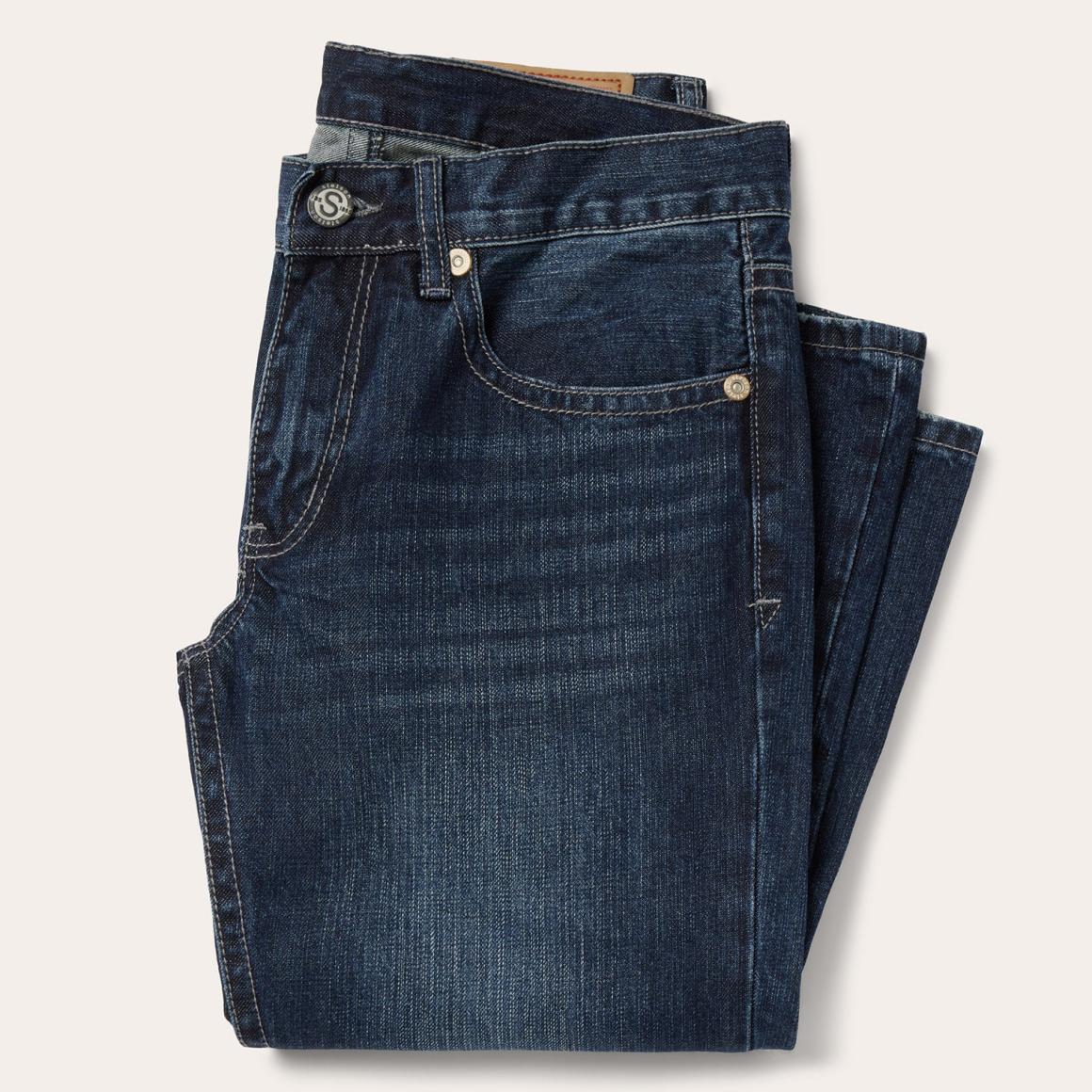 1014 Rocker Fit Jean Blue Men Stetson Boot Cut