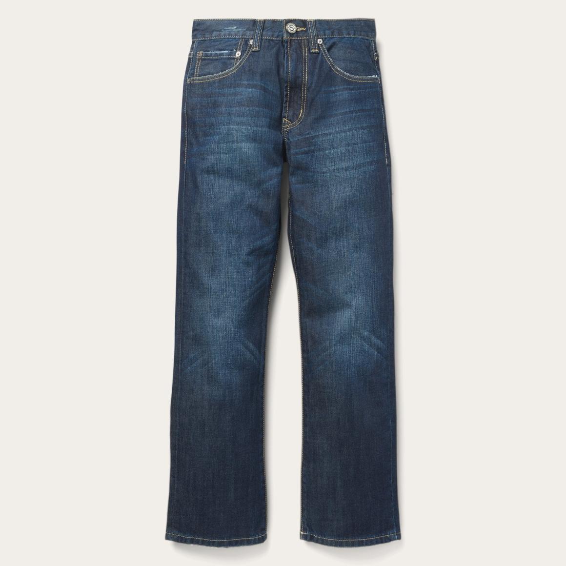 1312 Fit Destructed Jeans Blue Men Stetson Boot Cut