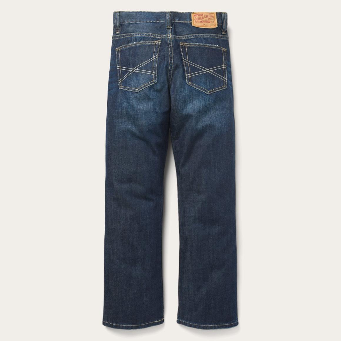 1312 Fit Destructed Jeans Blue Men Stetson Boot Cut