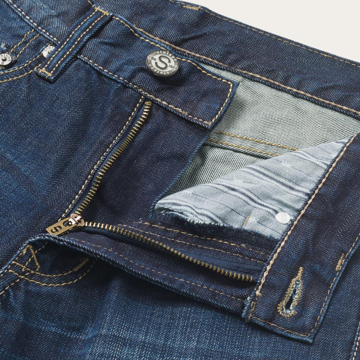 1312 Fit Destructed Jeans Blue Men Stetson Boot Cut