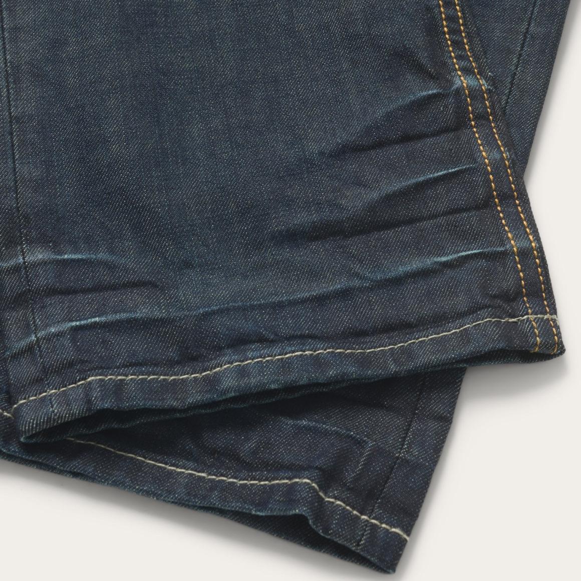 1312 Fit Jeans With A Pieced Back Pocket Blue Men Stetson Boot Cut