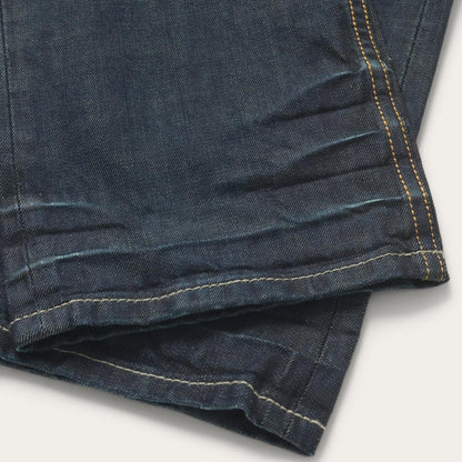 1312 Fit Jeans With A Pieced Back Pocket Blue Men Stetson Boot Cut