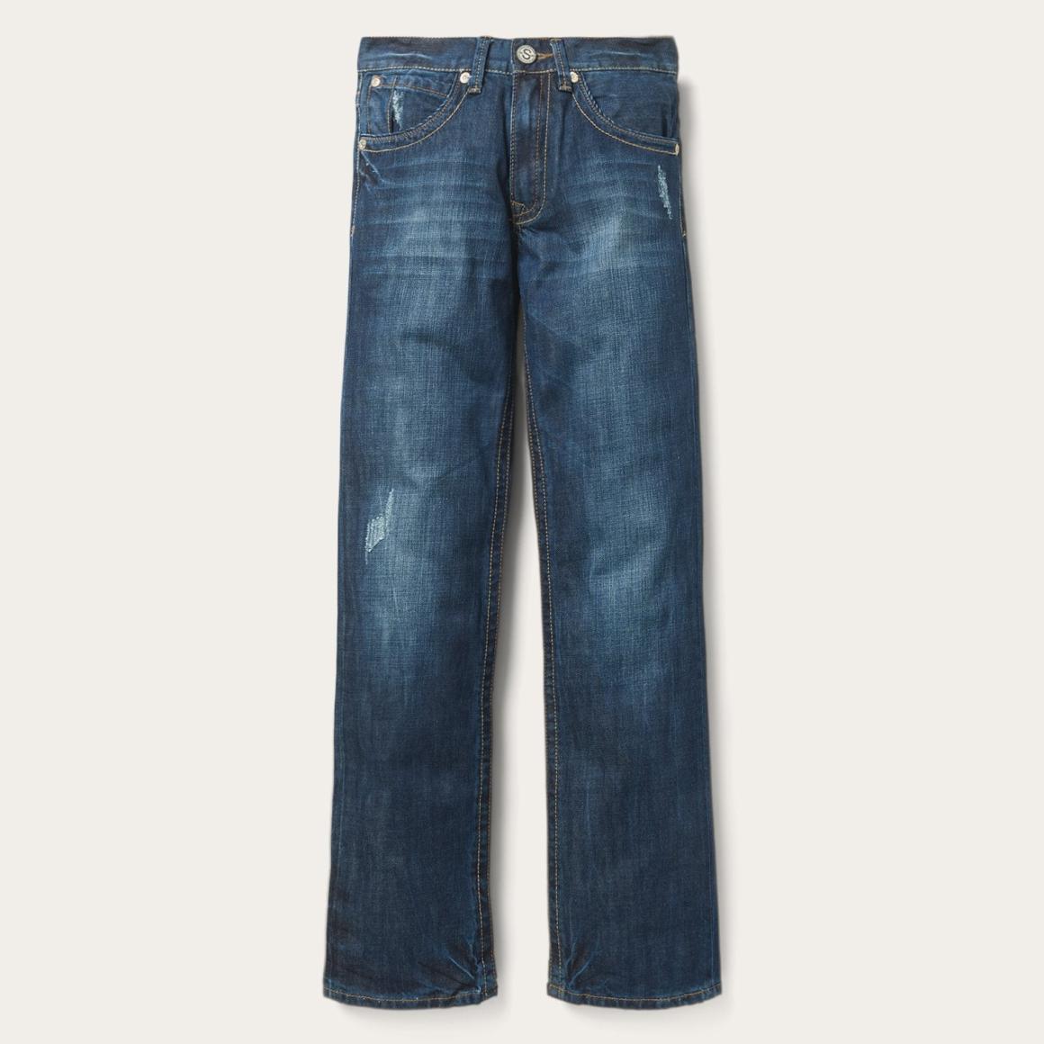 1312 Fit Jeans With Back Pocket Detail Blue Men Stetson Boot Cut
