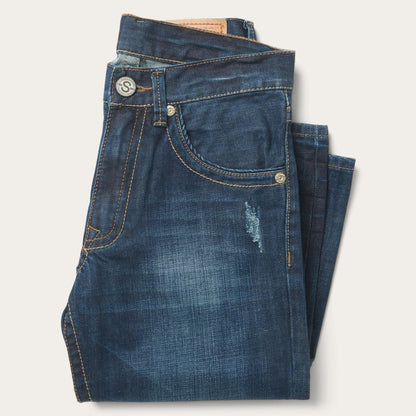 1312 Fit Jeans With Back Pocket Detail Blue Men Stetson Boot Cut