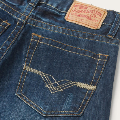 1312 Fit Jeans With Back Pocket Detail Blue Men Stetson Boot Cut