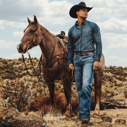 1312 Modern Fit Jean Blue Men Stetson Modern Cut