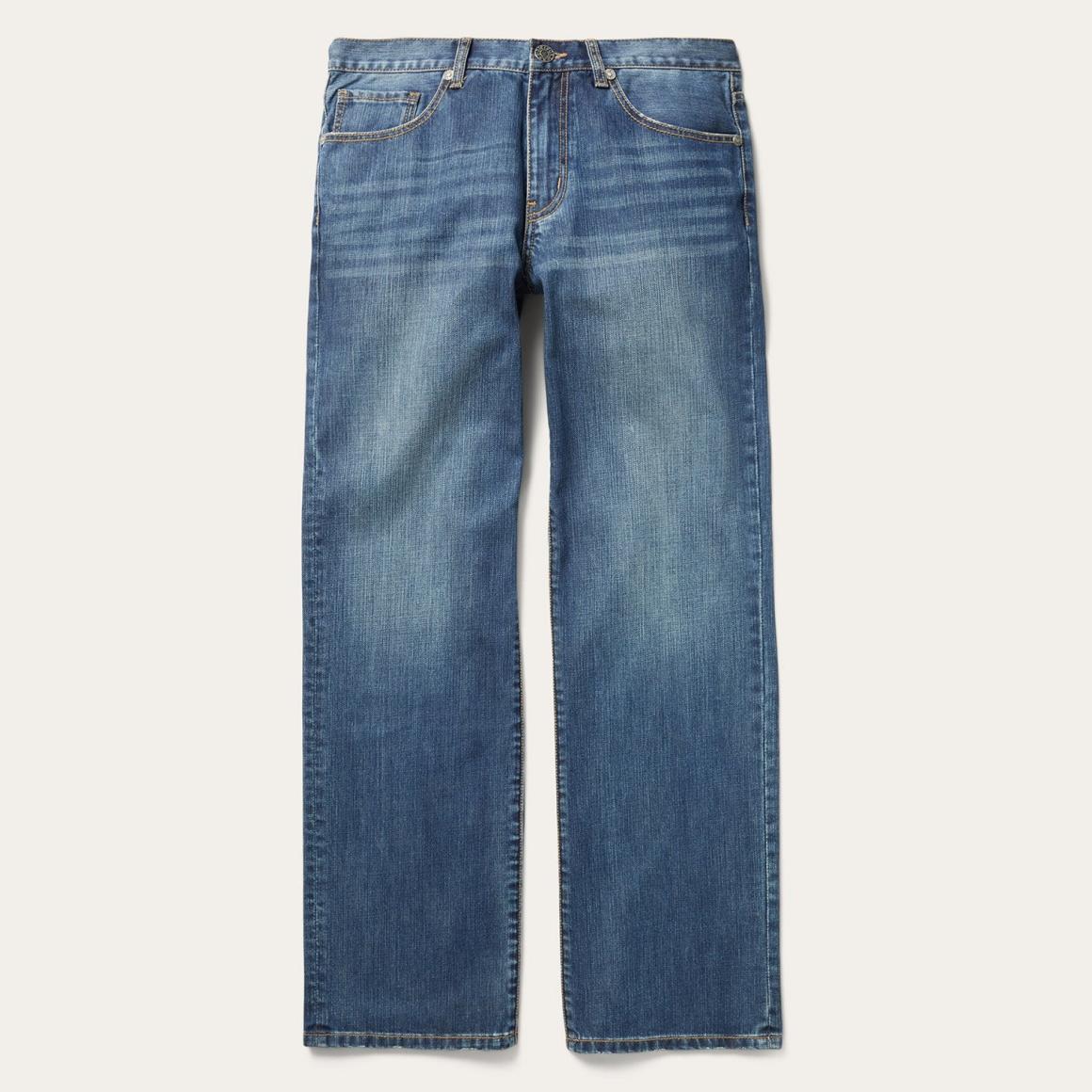 1312 Modern Fit Jeans Blue Men Stetson Modern Cut
