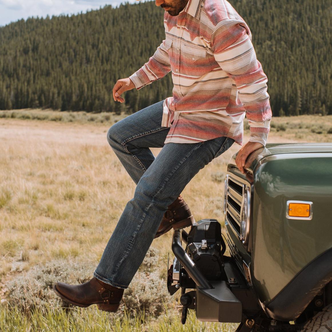 1312 Modern Fit Jeans Blue Men Stetson Modern Cut
