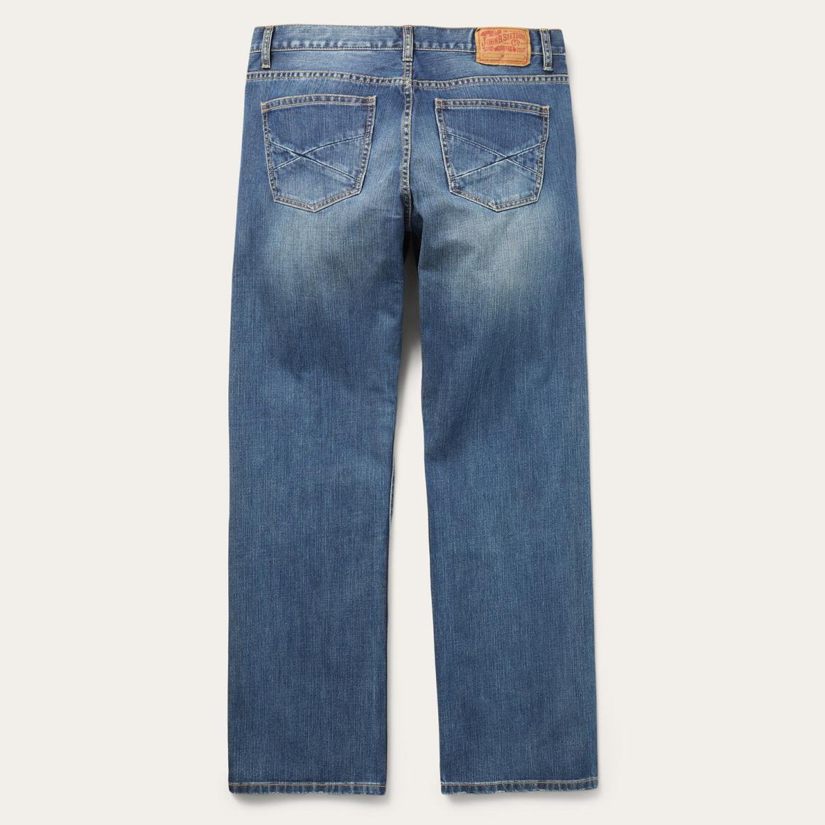 1312 Modern Fit Jeans Blue Men Stetson Modern Cut