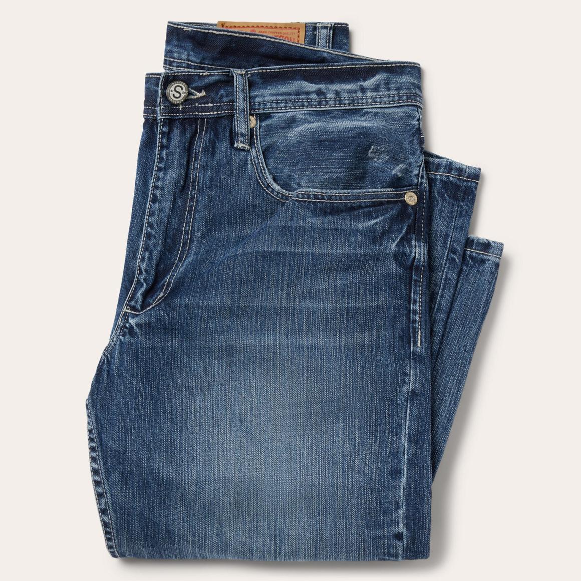 1520 Fit Standard Straight Leg Jean Blue Men Stetson Boot Cut