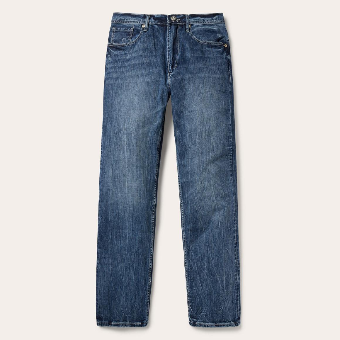 1520 Fit Standard Straight Leg Jean Blue Men Stetson Modern Cut