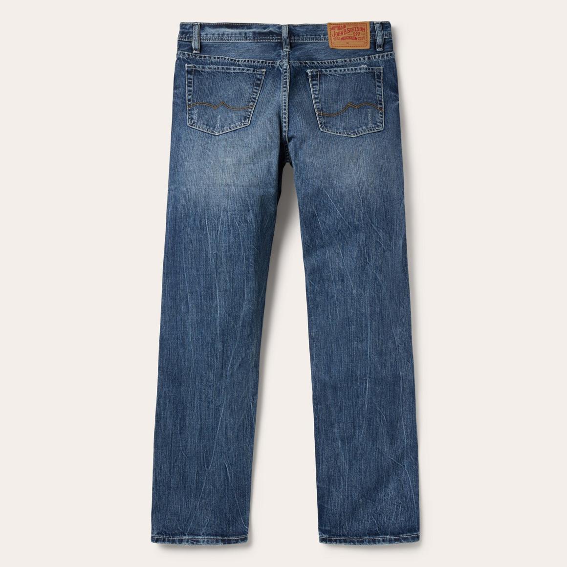 1520 Fit Standard Straight Leg Jean Blue Men Stetson Modern Cut