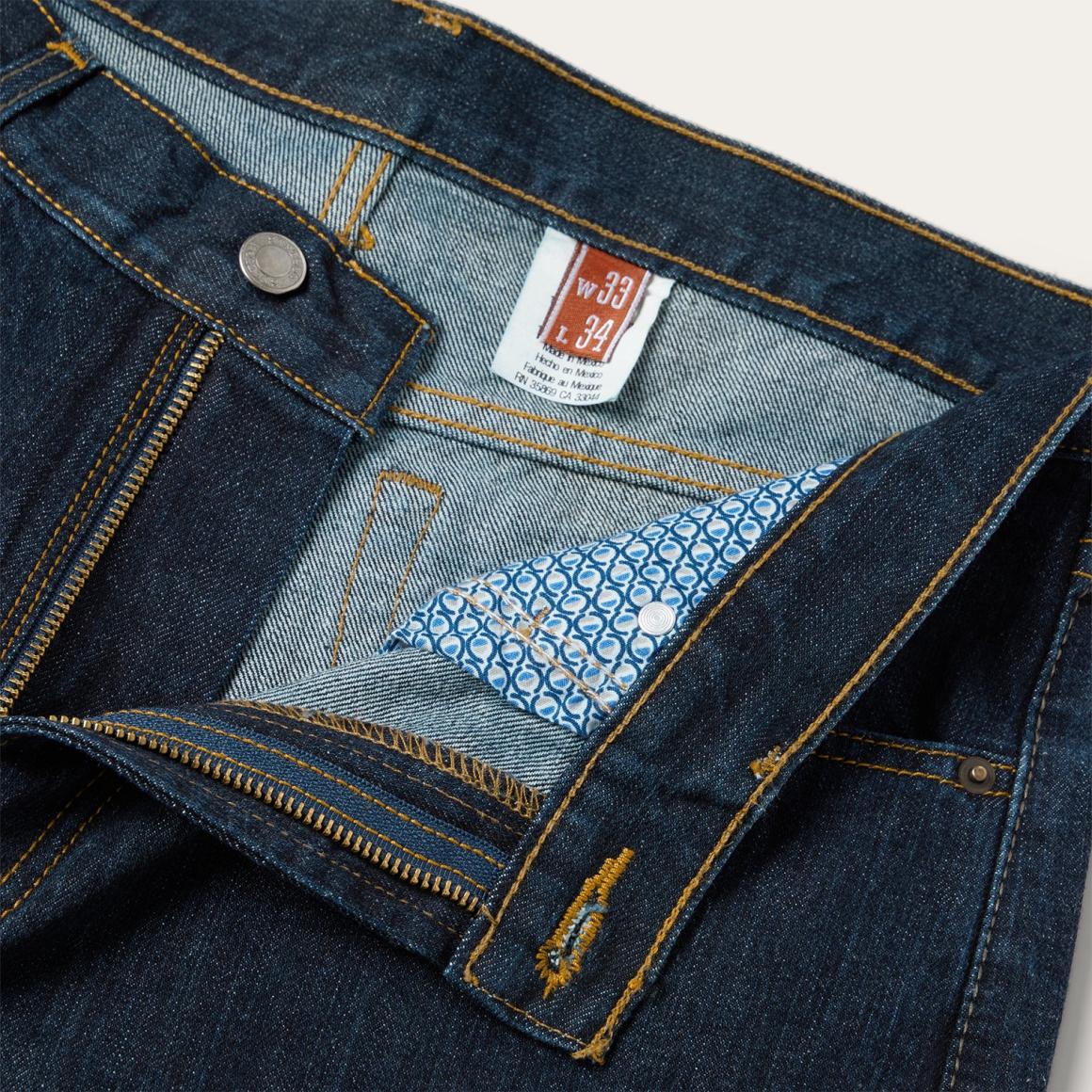 1520 Fit Standard Straight Leg Jean Blue Men Stetson Modern Cut
