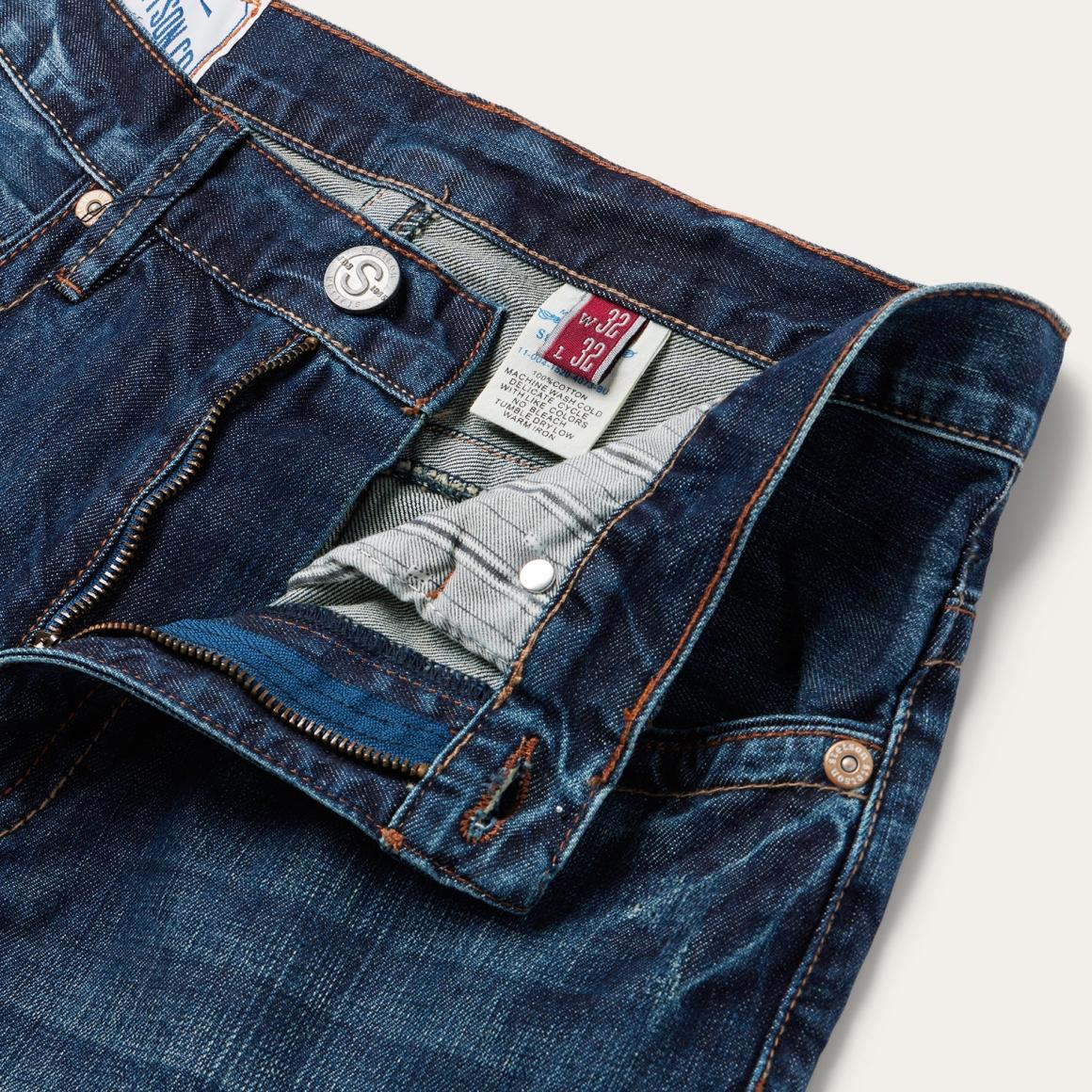 1520 Standard Straight Leg Jean Blue Men Stetson Modern Cut