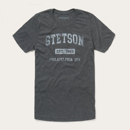 1865 Graphic Tee Grey Men Stetson Tees
