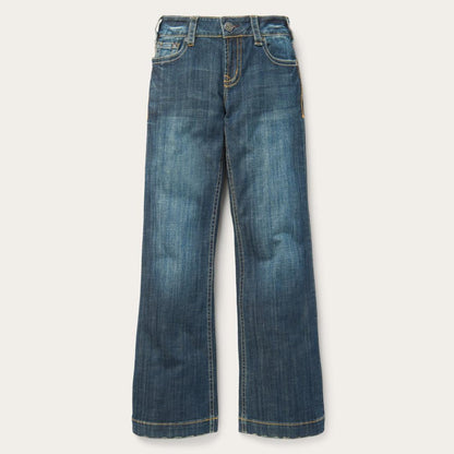 214 City Trouser Jeans In Medium Wash Blue Women Stetson Denim