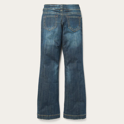 214 City Trouser Jeans In Medium Wash Blue Women Stetson Denim