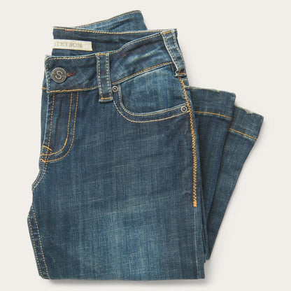 214 City Trouser Jeans In Medium Wash Blue Women Stetson Denim