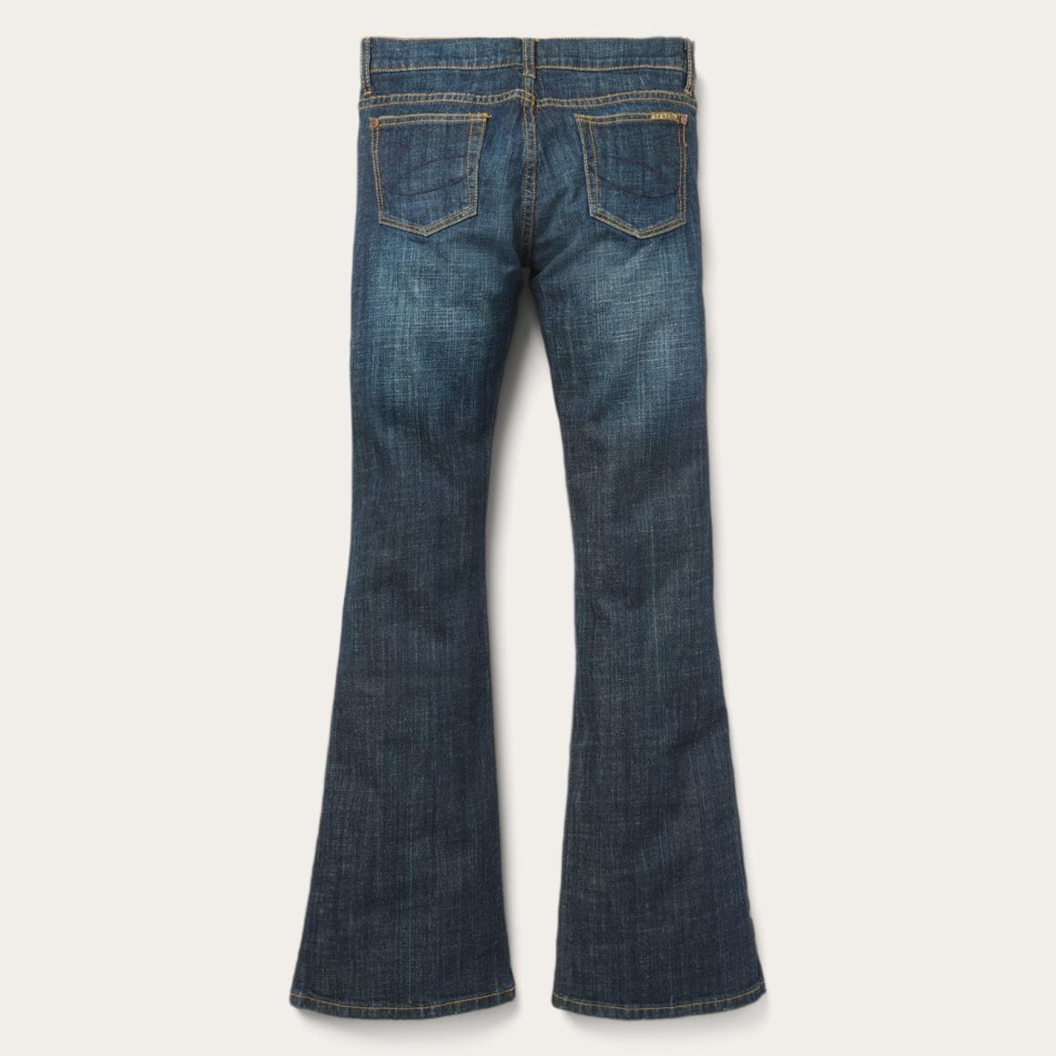 816 Classic Boot Cut Jeans In Dark Wash Blue Women Stetson Denim