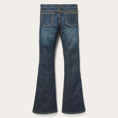 816 Classic Boot Cut Jeans In Dark Wash Blue Women Stetson Denim
