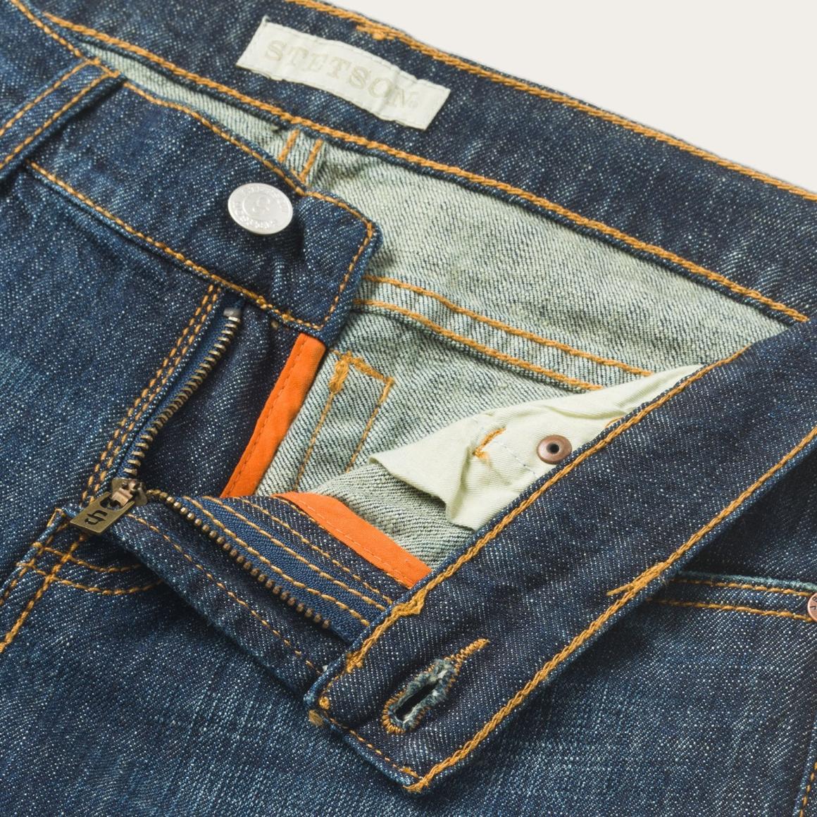 816 Classic Boot Cut Jeans In Dark Wash Blue Women Stetson Denim