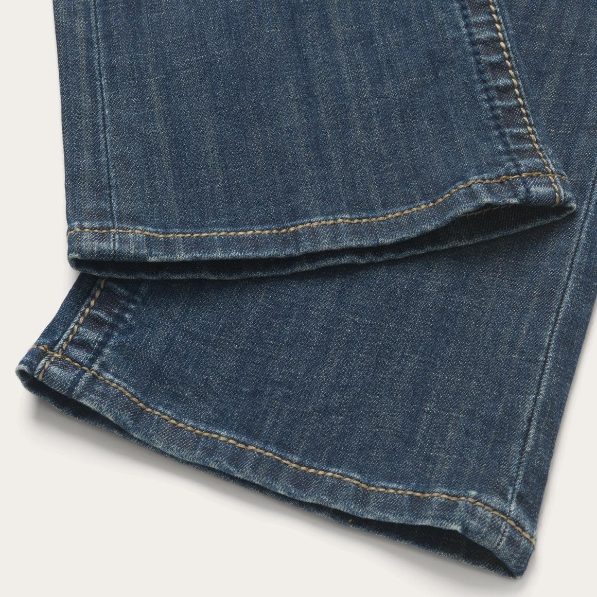 818 Bootcut Jean With "S" Back Pocket Blue Women Stetson Denim