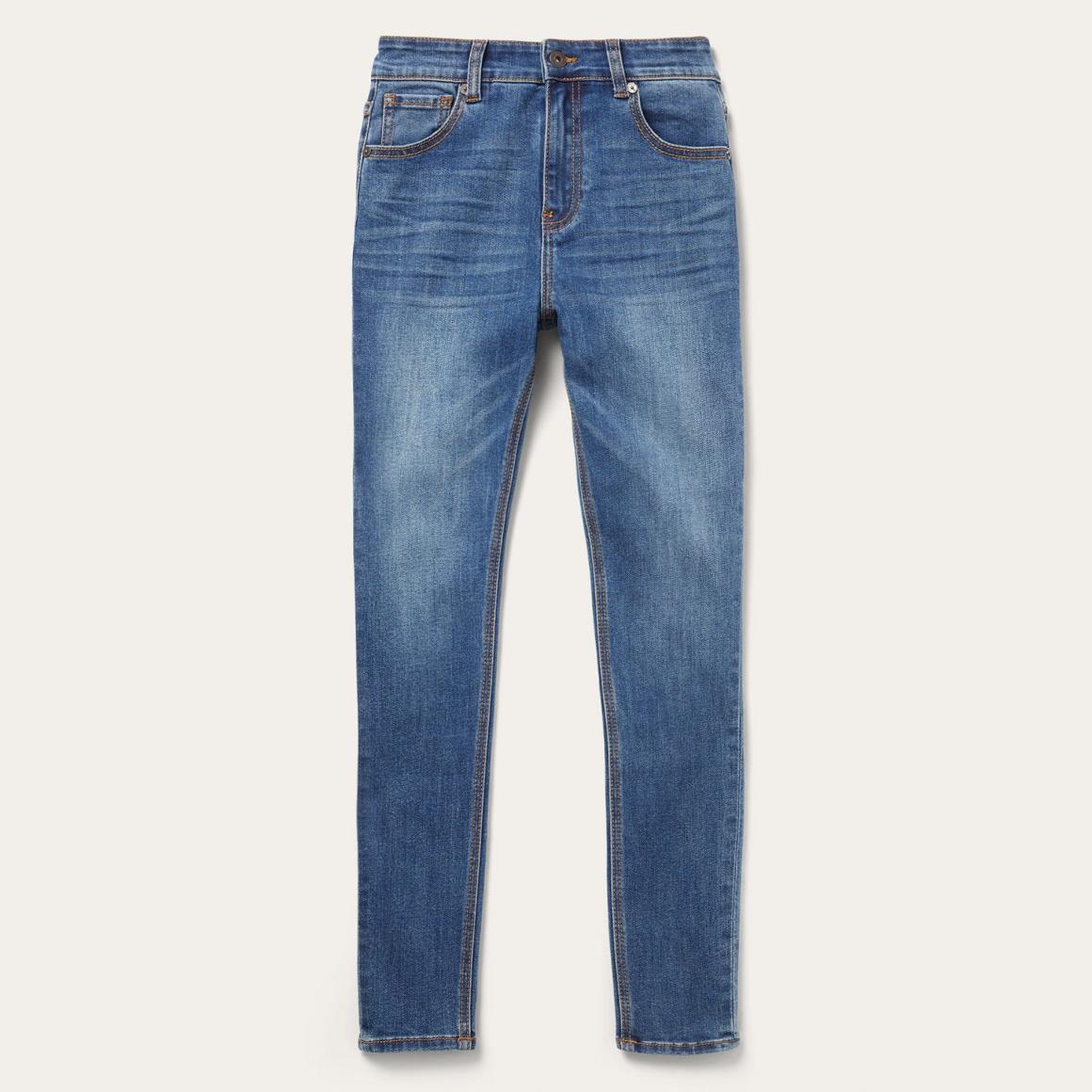 902 High Waist Skinny Fit Jeans Blue Women Stetson Denim