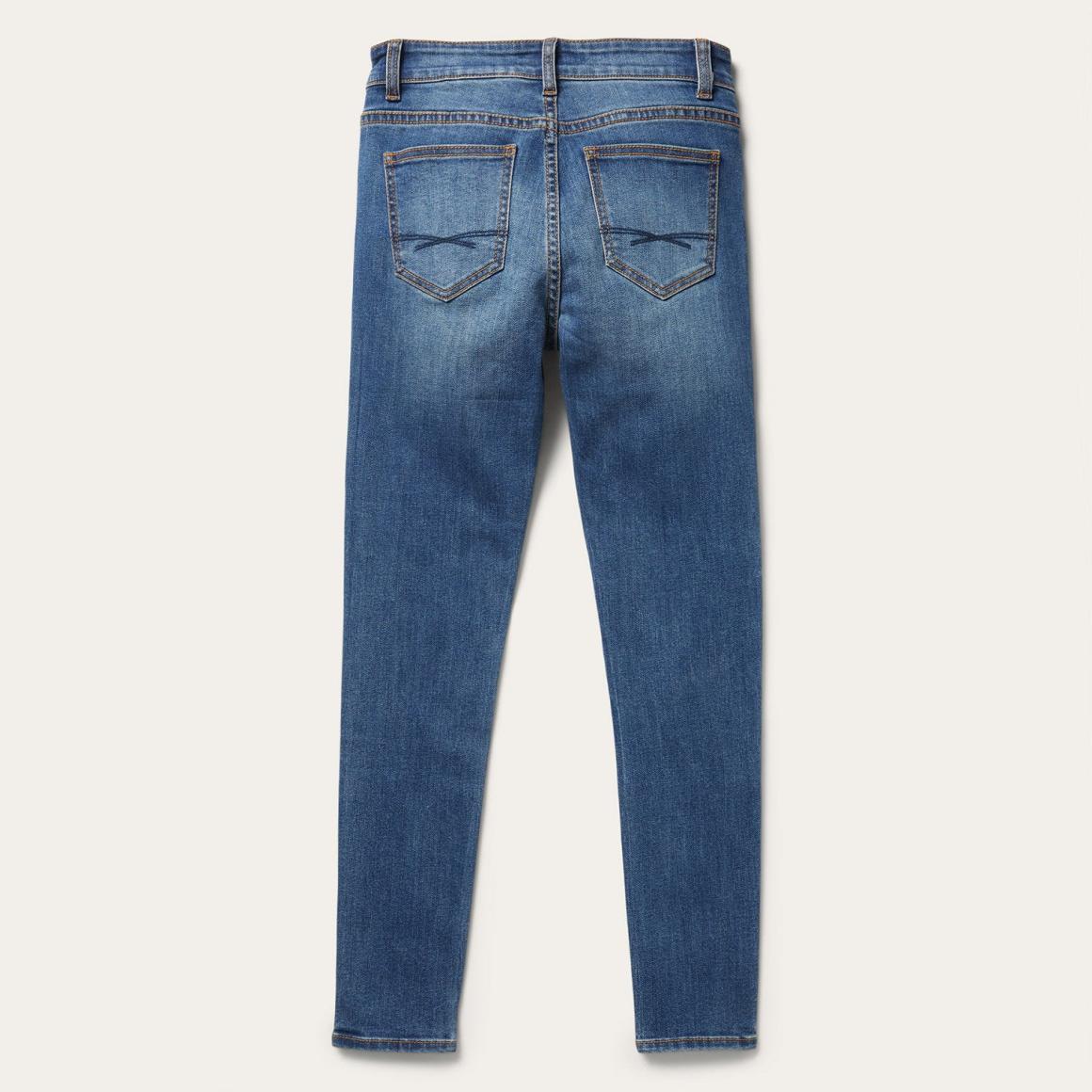 902 High Waist Skinny Fit Jeans Blue Women Stetson Denim