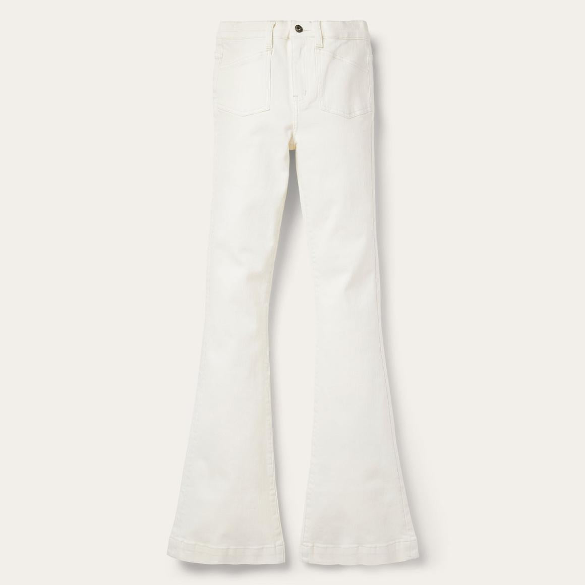921 High Rise Flare Fit Jean White Women Stetson Denim