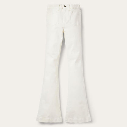 921 High Rise Flare Fit Jean White Women Stetson Denim