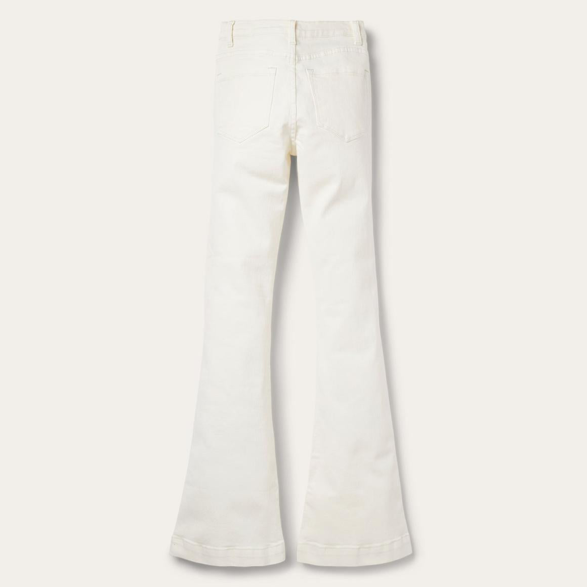 921 High Rise Flare Fit Jean White Women Stetson Denim