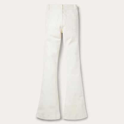 921 High Rise Flare Fit Jean White Women Stetson Denim
