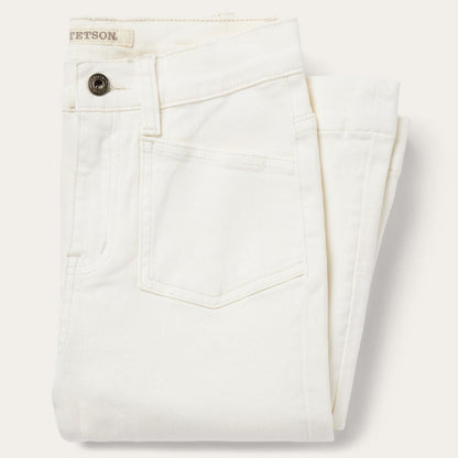 921 High Rise Flare Fit Jean White Women Stetson Denim