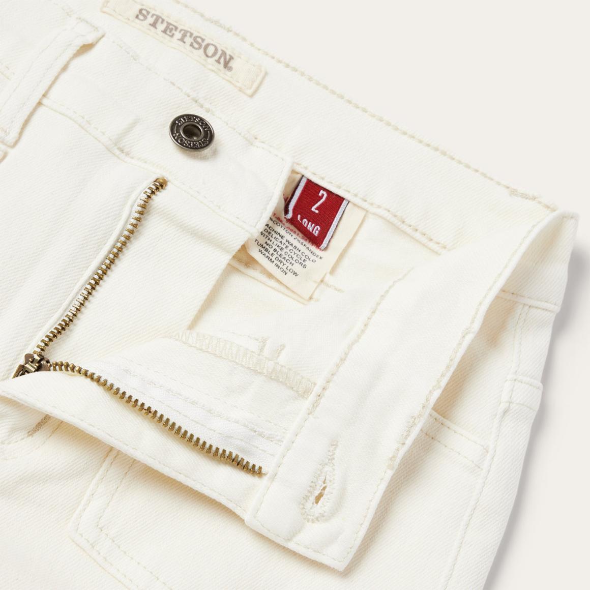 921 High Rise Flare Fit Jean White Women Stetson Denim