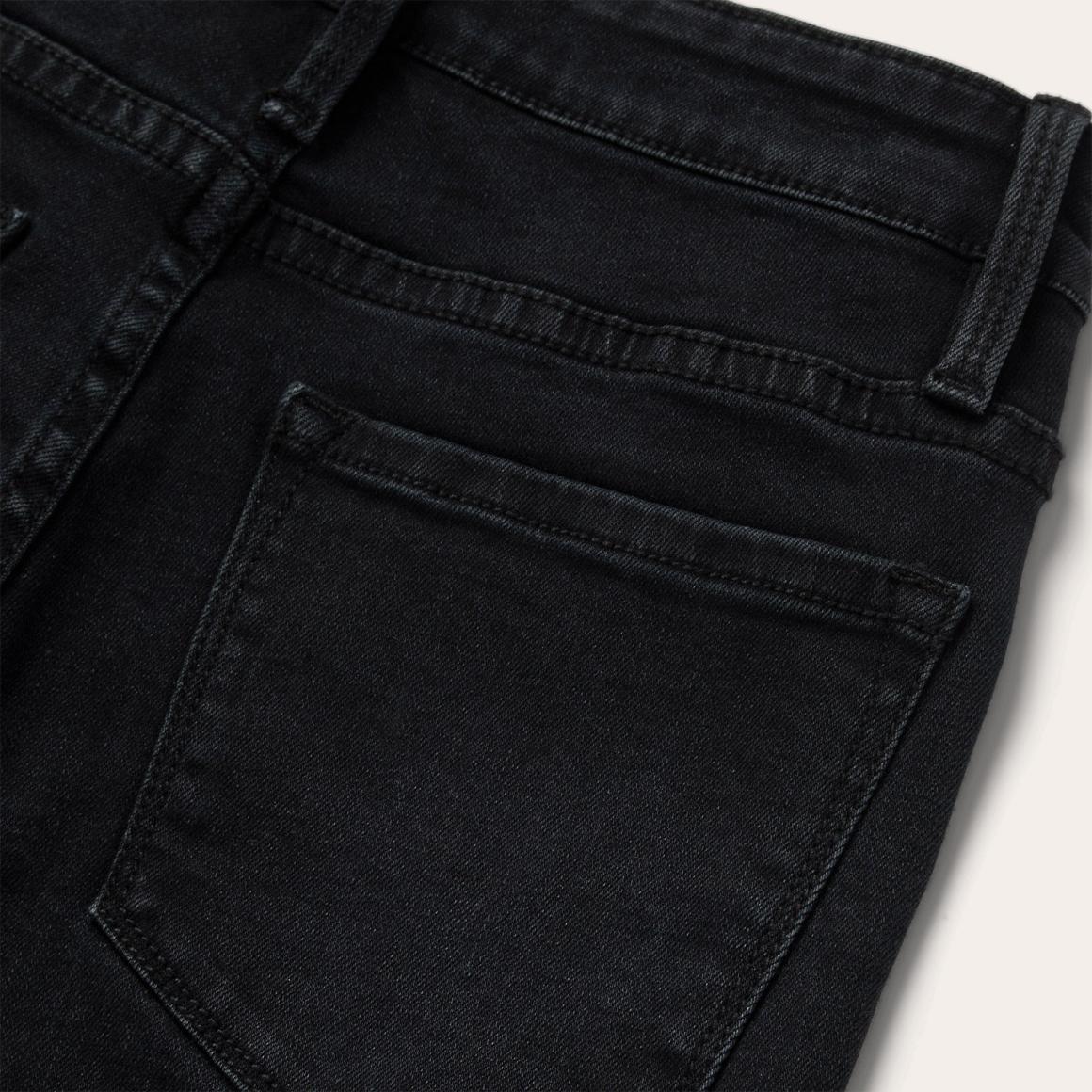 921 High Rise Flare Jeans Black Women Stetson Denim